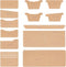 Acrylic Wallet Template Pattern Stencil Set for Clip Wallet Making DIY Keychain Key Ring Hand Crafts Tool Quilting Sewing Tool Durable 13 Pcs Card...
