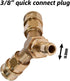 xiangxu Pressure Washer Tee 3/8 Inch Fitting Splitter Coupler Quick Connect Two Gun to One Power Washer 4.0 GPM Accessories...