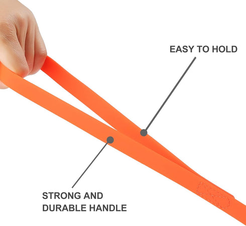 Waterproof Long Leash Durable Dog Recall Training Lead Great for Outdoor Hiking, Training, Yard, Beach and Swimming (Orange, 30ft)...