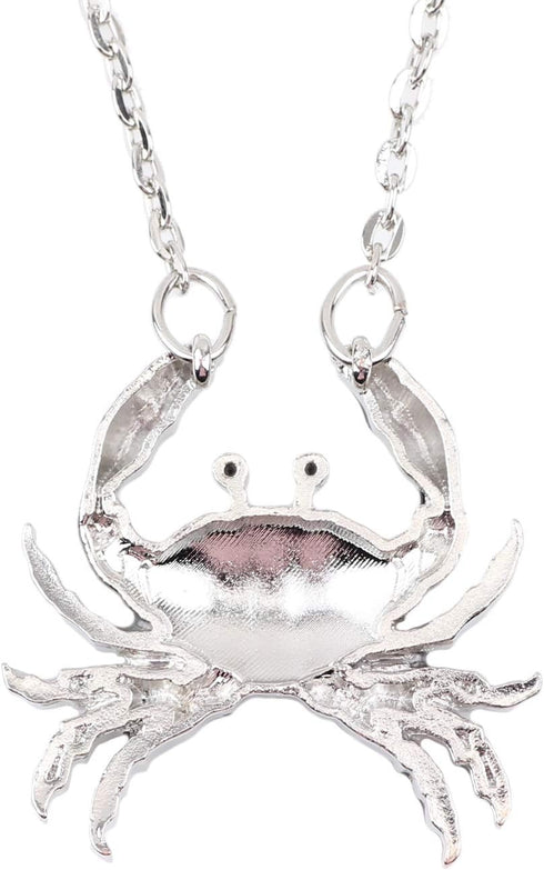 Cute Crab Necklace Pendant Hypoallergenic Jewelry Summer Spring Gifts...