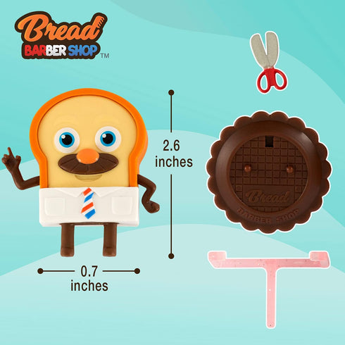 Bread Barbershop Figurine Doll (Bread), Toast Character Collectibles Toys Figures, Action Figures, Unique Home Office Decor, Birthday Holidays Boy...