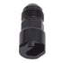 Edelbrock 644133 EFI Adapter Fitting -8 An Male To 3/8" Sae Quick DiSConnect Female SCrew Type Blk Anodized Finish...