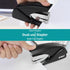 Stapler for Desk, 50 Sheet Effortless Stapler, Desktop Stapler Staple with One Finger, Portable Handheld Ergonomic Stapler Heavy Duty, Built-in St...