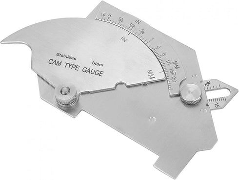Steel Weld Gauge Sturdy Welding Measure Tool Stainless Steel MG-8 Bridge Welding Gage Seam Inspection Ruler Bridge CAM Welding Gage Weight 192g fo...