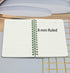 Yansanido Spiral Notebook, 8 Pcs 4 Color A6 Size Thick Plastic Hardcover 8mm Ruled Paper 80 Sheets (160 Pages) Journal for School and Office Suppl...