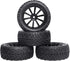 12mm hex rc Wheels and Tires 1/10 On Road Rally Tires Height 2.99 inch / 76mm (Set of 4)...