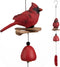 Cardinal Bird Wind Chime, Cardinal Gifts for Glory Mother’s Love Gift, Bird Bell Chimes for Garden Backyard Church Hanging Decor, Red...