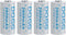 3.7 Volt 1??6??3??4??0 Rechargeable Battery 2??80??0mAh Battery 4 Pack Large Capacity Batteries for LED Flashlight, Headlamps, etc...