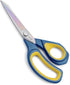 LIVINGO 8.5” Premium Fabric Scissors, Heavy Duty All-Purpose Titanium Coating Forged Stainless Steel Sharp Sewing Tailor Dressmaking Shears Comfor...