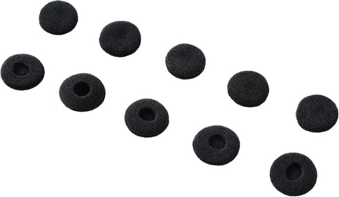 Black Soft Foam Earbud Earpad Replacement Sponge Covers for Walkie Talkie Earpiece & Stereo Headsets?Diameter 18MM,10Pcs?...