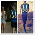 Reflective Vest Running Gear - Safety Reflector Strap Bands - High Visibility Elastic Adjustable Motorcycle Walking Reflective Vest for Men and Wo...