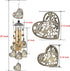 Garden Loving Heart Wind Chimes Outdoor Indoor Decor, Hand-Made Heart Musical Wind Chimes, Mobile Wind Catcher Romantic Wind-Bells for for Home, M...