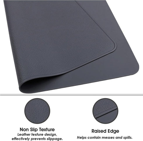 Webake Placemats Silicone Table Mats Set Washable Kitchen Place Mat, Heat Resistant Waterproof Insulation Mats 16 x 12 inch...