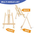 ESRICH 2 Pack 11.8" Wood Easels,Small Tabletop Display Stand,Easel Stand for Painting,Painting Party,Kids Student Tabletop Easels for Painting, Po...