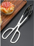 2-PACK Serving Tongs for Buffet Party Catering,Stainless Steel Thickening Food Tongs Salad/Cake/Bread Tongs Kitchen Salad Scissors (Silver)...