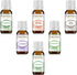 Essential Oil Set 6-10 ml Therapeutic Grade 100% Pure Tea Tree, Lavender, Eucalyptus, Lemongrass, Peppermint & Sweet Orange. for Skin, Body and Ar...
