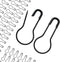 Clothing Tag Pins Bulb Pin Metal Gourd Pin DIY Home Accessories Safety Pins Bulb Pin (Blcak)...
