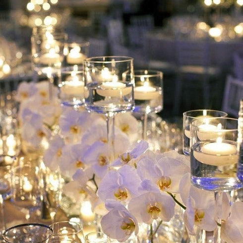 Set of 48 Unscented Floating Candles for Centerpieces, 2 Inch Small Floating Candles for Holiday, Weddings, Parties, Special Occasions and Christm...