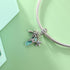 Coconut Tree Starfish Slippers Charm 925 Sterling Silver Charm for Bracelets Necklaces...