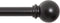 Kenney Chelsea Ball End Window Curtain Rod - Adjustable 28 to 48 Inches, Extendable Set, Black...