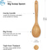 FAAY 12" Big Scoop Spoon, Wide Head, Easy for Cooking and Serving. Handcraft from High Moist Resistance Golden Teak Wood | Durable, Healthy, Ergon...