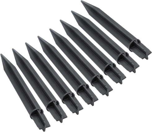 8PCS Torch Stake 8.25 Inch Pathway Light Stake Plastic Path Light Replacement ABS Plastic Stake Solar Stake for Garden,Pathway Lamps(Head Mounting...