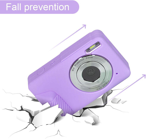 Digital Camera Silicone Case Compatible with CAMKORY/for Lecran/for VAHOIALD/for AiTechny FHD 1080P Kids Camera, Soft Lightweight Protective Sleev...
