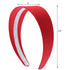 Motique Accessories Red 2 Inch Wide Satin Hard Headband with No Teeth...