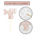 24 Pcs Sweet 16 Rose Gold Glitter Birthday Cupcake Toppers for 16th Birthday Celebrating Party Decorations (Rose gold)...