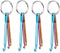Zuoyou 4 Sets Mini Keychain Aluminum Crochet Hooks Knitting Needles 3 Sizes/Set (3mm,4mm,5mm)......