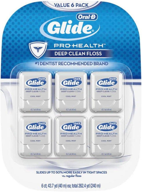 GLIDE Oral-B Pro-Health Mint Deep Clean Floss 6 Count...