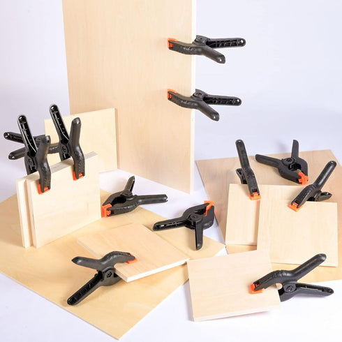 20 Packs Spring Clamps, 3.5 inch Spring Clamps Heavy Duty for Crafts and Professional Plastic Spring Clamps for Woodworking, Small Spring Clips Cl...