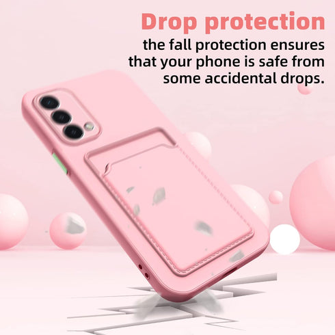 for OnePlus Nord N200 5G Case, N200 Phone Case with Minimalist Credit Card Holder Slot TPU Soft TPU Silicone Scratch-Resistant Card Slot Wallet Ca...