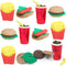 ArtCreativity Pull Apart 3D Junk Food Erasers, Set of 12, Mini Assorted Food Erasers for Kids, Back to School Supplies for Boys and Girls, Birthda...