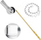 Toilet Handle Replacement Kit, Universal Toilet Flush Handle, Zinc Alloy Toilet Tank Trip Lever with H2 Brass Arm Front-Mount, Repair Kit Compatib...