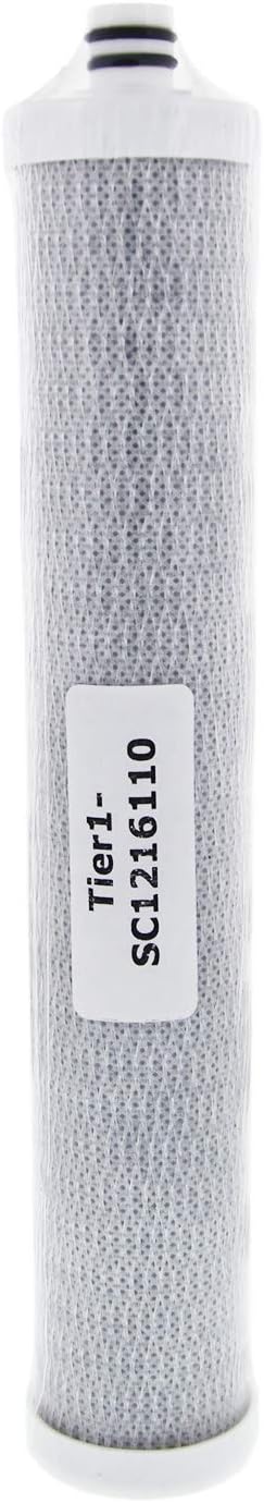 Tier1 10 Micron PRE-RO Carbon Block Reverse Osmosis Filter Replacement Cartridge | Compatible with Culligan SC1216110, HDG-CB-AC10, RS22CB5EB, A10...