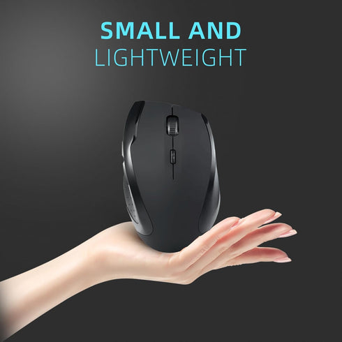 ONE-UP 2.4G six buttons wireless mouse, USB Nano receiver. Ergonomic design, DPI: 800-1200-1600. Easy to carry mouse, suitable for Laptop, Compute...