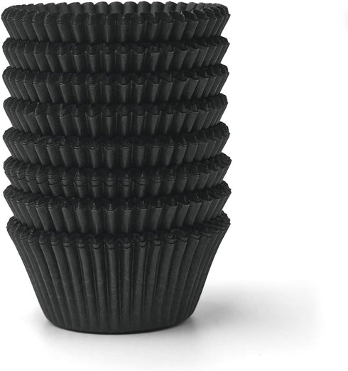 200pcs Standard Black cupcake liners for baking,food grade cupcake wrappers,greaseproof parchment muffin liners for martin luther king jr day deco...