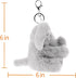 Apricot Lamb Cute Toys Plush Gray Elephant Stuffed Animal Soft Keychain for Kids Bag, Purse, Backpack, Handbag (6 Inches)...