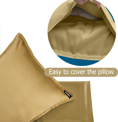 Copper Pillowcase with 100% Copper Oxide Fiber, Prevents Crow's Feet, Forehead Wrinkles, Fine Lines & Hair Smoothing, Silk Like Soft Pillow Cover ...