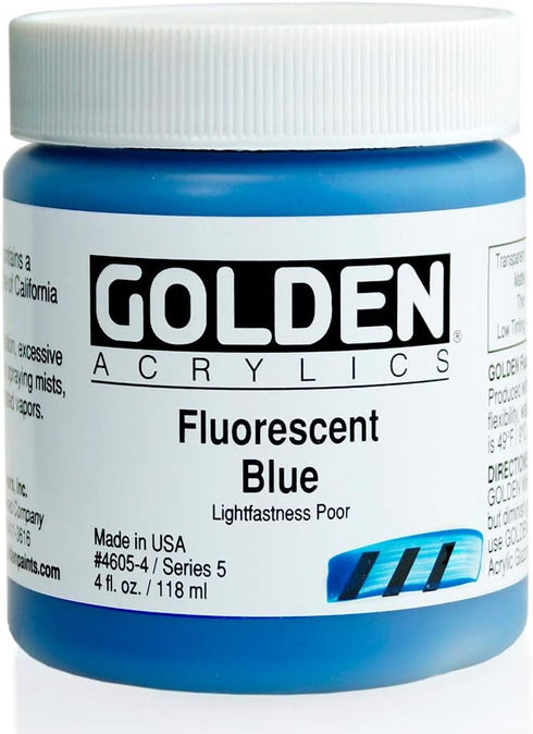 4 Oz Heavy Body Fluorescent Acrylic Color Paints......