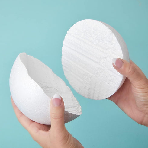 Juvale Styrofoam Balls for Crafts - 2 Pack 6-Inch White Polystyrene Spheres - Smooth Surface for Painting & Decorating - Foam Craft Balls for DIY ...