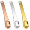 3 Pcs 2.3'' Metal Cosmetic Spoon Mini Makeup Spoon Makeup Spatula Eye Cream Reusable Applicator Facial Cream Mask Scoop Tool for Face Mask Cream M...