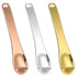 3 Pcs 2.3'' Metal Cosmetic Spoon Mini Makeup Spoon Makeup Spatula Eye Cream Reusable Applicator Facial Cream Mask Scoop Tool for Face Mask Cream M...