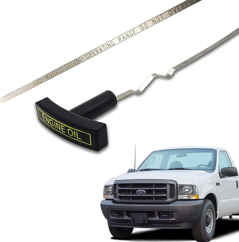 Engine Oil Level Dipstick Indicator Compatible for 1999-2003 Ford F250 F350 F450 F550 Excursion 7.3L Replacement Diesel Stainless Steel Oil Level ...