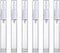 6 Pack Airless Pump Jars Travel Foundation Container, Travel Size Eye Cream Dispenser Empty Refillable Cosmetic Pump Bottles for Lotion Skincare S...