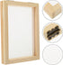 SEWACC 2pcs Wooden Paper Making Screen Papermaking Mould and Deckle Paper Making Mold Wooden Paper Making Screen Frame for DIY Paper Crafts...