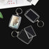 30 PCS Photo Insert Keychains, Acrylic Clear Blank Keyrings Picture Frame Keyring with Split Ring for Personalised Custom and Passport Photo Size,...