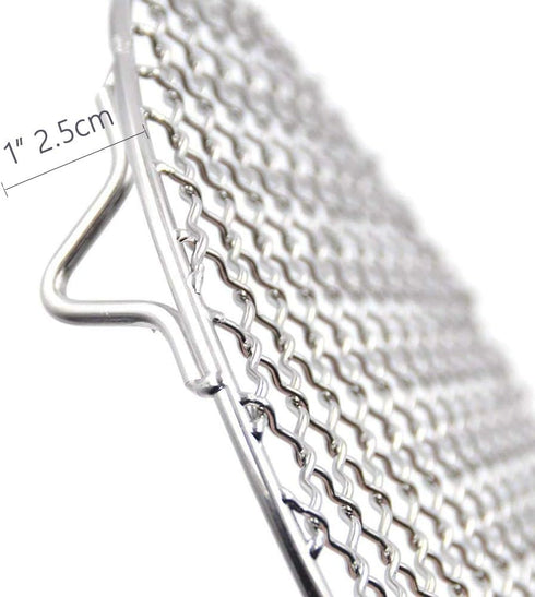 Bacon Cooking Rack for Oven Use Dia 10.4" Wire Cooling Racks for Baking Round Stainless Steel Wire Cooking Racks/Carbon Baking Net/Grill/Pan Grate...