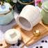 Sugar Bowl with Lid and Spoon, Ceramic Sugar Bowl,Multi-Function Sugar Container Spice Container Salt Jar Condiment Bowls Sugar Jar for Kitchen St...